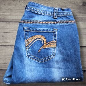 Revolt Jeans Straight Leg Medium wash sz 18w High Rise